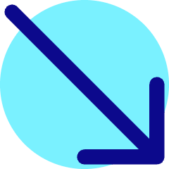 Diagonal Line Arrow Bottom Right Icon from Core Pop Set