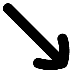 Diagonal Line Arrow Bottom Right Icon from Flex Solid Set