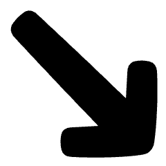 Diagonal Line Arrow Bottom Right Icon from Plump Solid Set