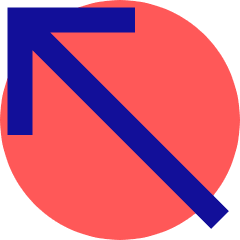 Diagonal Line Arrow Upper Left Icon from Sharp Pop Set