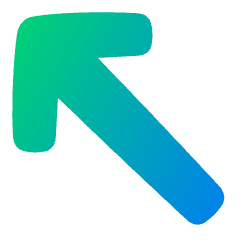 Diagonal Line Arrow Upper Left Icon from Plump Gradient Set
