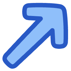 Diagonal Line Arrow Upper Right Icon from Plump Duo Set