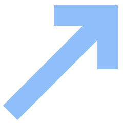 Diagonal Line Arrow Upper Right Icon from Sharp Flat Set