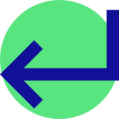 Line Arrow Bend Down Left Icon from Sharp Pop Set