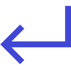 Line Arrow Bend Down Left Icon from Sharp Duo Set