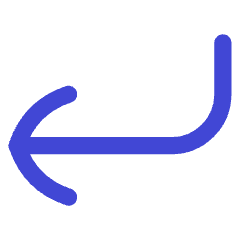 Line Arrow Bend Down Left Icon from Flex Duo Set