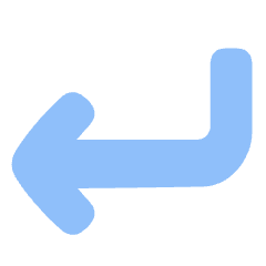 Line Arrow Bend Down Left Icon from Plump Flat Set
