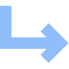 Line Arrow Bend Down Right Icon from Sharp Flat Set