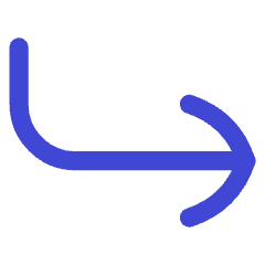 Line Arrow Bend Down Right Icon from Flex Duo Set