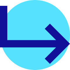 Line Arrow Bend Down Right  Icon from Sharp Pop Set