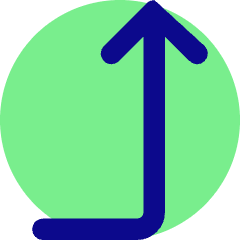 Line Arrow Bend Right Up 2 Icon from Core Pop Set