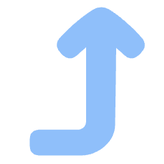 Line Arrow Bend Right Up 2 Icon from Plump Flat Set