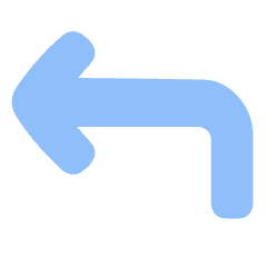 Line Arrow Bend Up Left Icon from Plump Flat Set