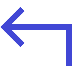 Line Arrow Bend Up Left Icon from Sharp Duo Set