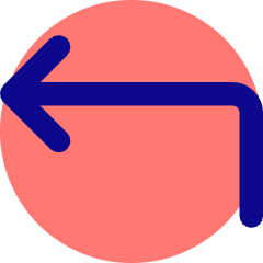Line Arrow Bend Up Left Icon from Core Pop Set