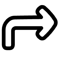 Line Arrow Bend Up Right Icon from Plump Line Set