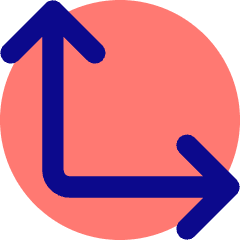 Line Arrow Bottom Left Corner Icon from Core Pop Set