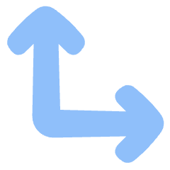 Line Arrow Bottom Left Corner Icon from Plump Flat Set