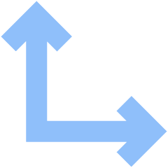 Line Arrow Bottom Left Corner Icon from Sharp Flat Set