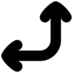 Line Arrow Bottom Right Corner Icon from Flex Solid Set