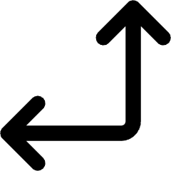 Line Arrow Bottom Right Corner Icon from Core Remix Set