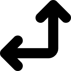 Line Arrow Bottom Right Corner Icon from Core Solid Set