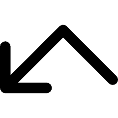 Line Arrow Bounce Down Left Icon from Core Remix Set