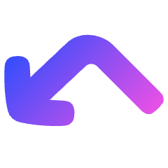 Line Arrow Bounce Down Left Icon from Plump Gradient Set
