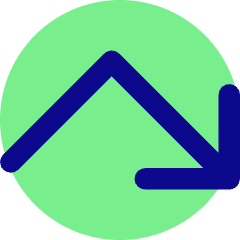 Line Arrow Bounce Down Right Icon from Core Pop Set