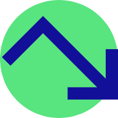 Line Arrow Bounce Down Right Icon from Sharp Pop Set