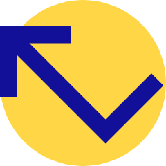 Line Arrow Bounce Up Left Icon from Sharp Pop Set