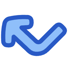 Line Arrow Bounce Up Left Icon from Plump Duo Set