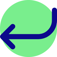 Line Arrow Curve Down Left Icon from Core Pop Set