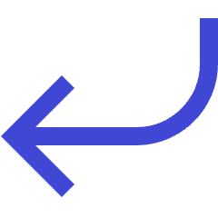 Line Arrow Curve Down Left Icon from Sharp Duo Set