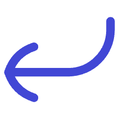 Line Arrow Curve Down Left Icon from Flex Duo Set