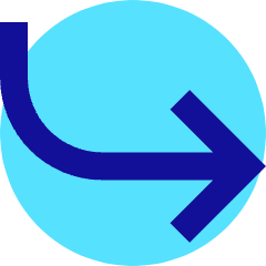 Line Arrow Curve Down Right Icon from Sharp Pop Set