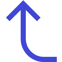 Line Arrow Curve Left Up Icon from Sharp Duo Set