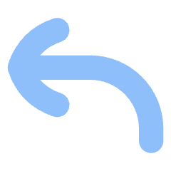 Line Arrow Curve Up Left Icon from Flex Flat Set