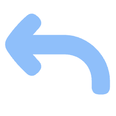 Line Arrow Curve Up Left Icon from Plump Flat Set