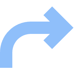 Line Arrow Curve Up Right Icon from Sharp Flat Set