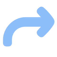Line Arrow Curve Up Right Icon from Plump Flat Set