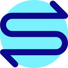 Line Arrow Curvy Both Direction 1 Icon from Core Pop Set