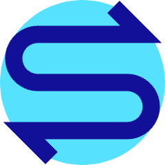 Line Arrow Curvy Both Direction 1 Icon from Sharp Pop Set