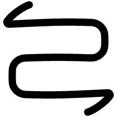 Line Arrow Curvy Both Direction 2 Icon from Plump Line Set