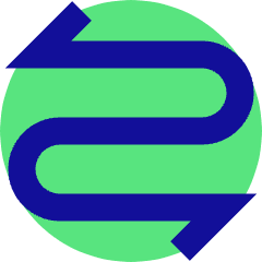 Line Arrow Curvy Both Direction 2 Icon from Sharp Pop Set