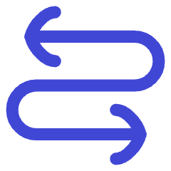 Line Arrow Curvy Both Direction 3 Icon from Flex Duo Set