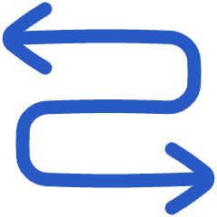 Line Arrow Curvy Both Direction 3 Icon from Plump Duo Set