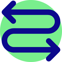 Line Arrow Curvy Both Direction 3 Icon from Core Pop Set