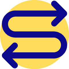 Line Arrow Curvy Both Direction 4 Icon from Core Pop Set