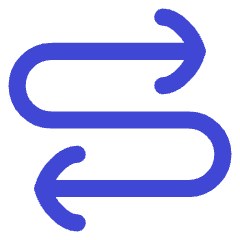 Line Arrow Curvy Both Direction 4 Icon from Flex Duo Set